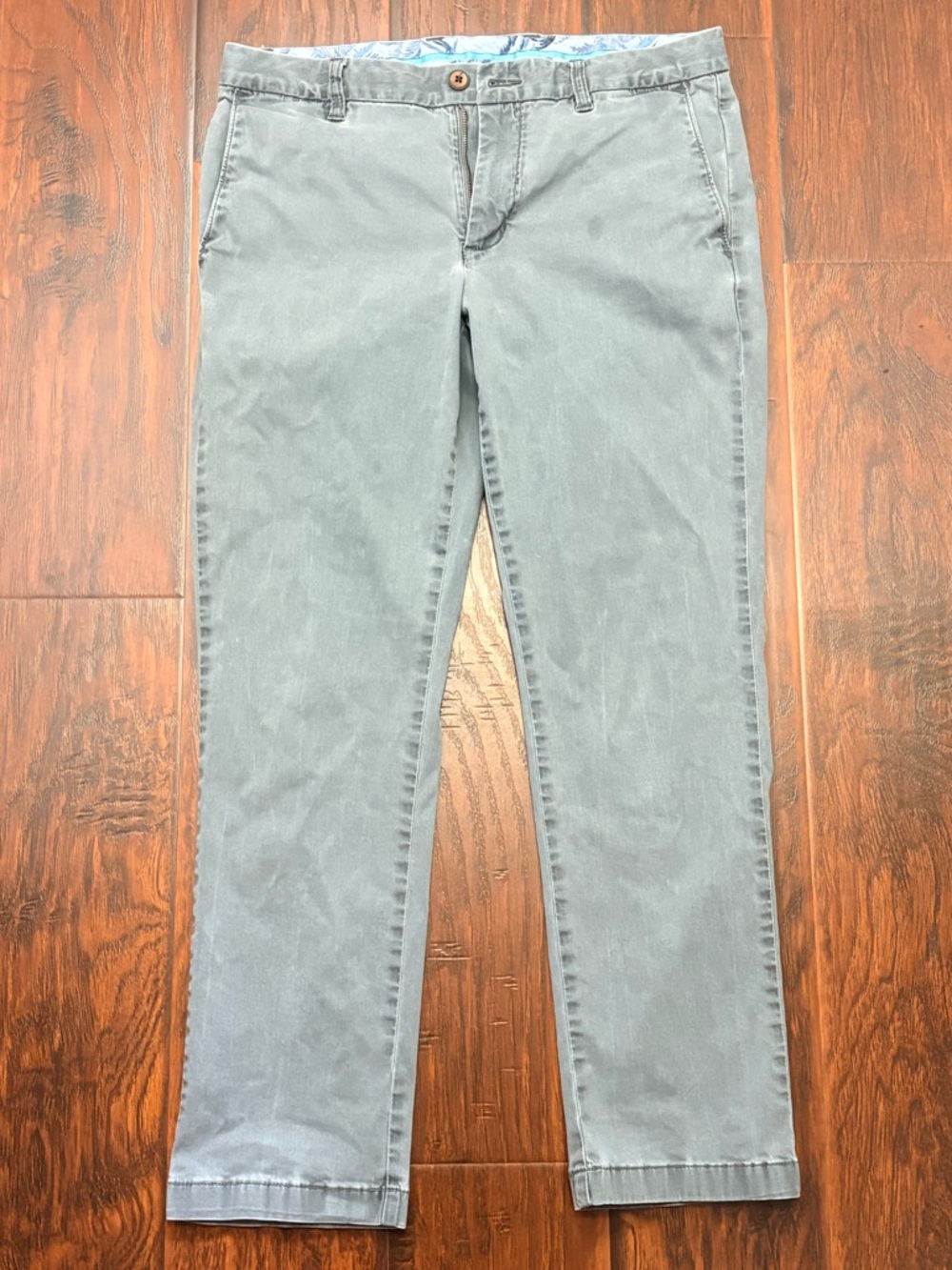 Tommy Bahama Gray Chino Pants 32x30 Men’s Slim Fit Casual Dress Lightweight